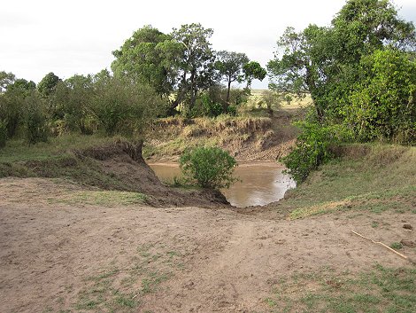 gefährliche Flussdurchfahrt