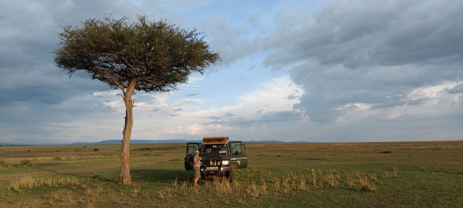 Sundowner in der Masai Mara