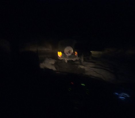 nächtliche Fahrt durch das Smelling Crossing
