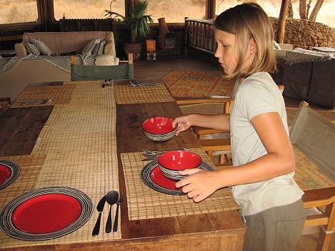 Morgens im Amboseli Bush Camp