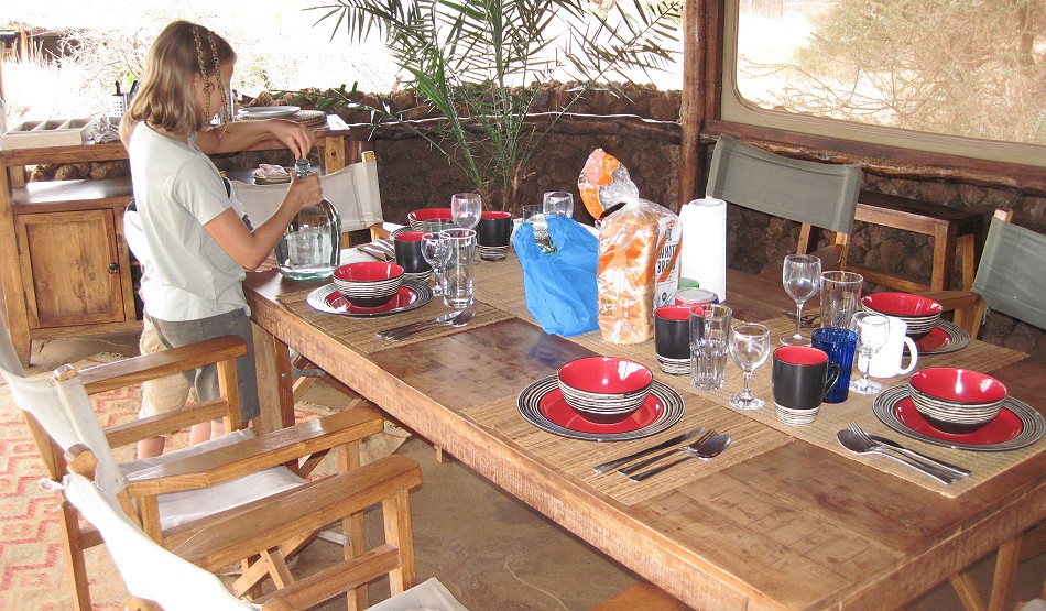 Morgens im Amboseli Bush Camp
