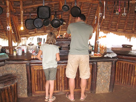 Morgens im Amboseli Bush Camp