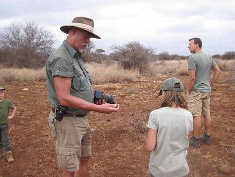 Fusspirsch am Rande des Amboseli National Parks