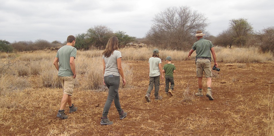 Fusspirsch am Rande des Amboseli National Parks