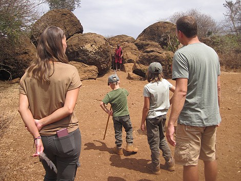 Fusspirsch am Rande des Amboseli National Parks