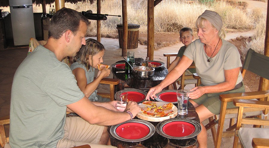 Hausgecko im Amboseli Bush Camp