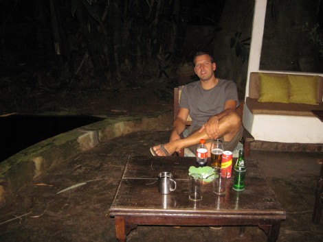 Mit der Familie im Boko Boko Guesthouse
