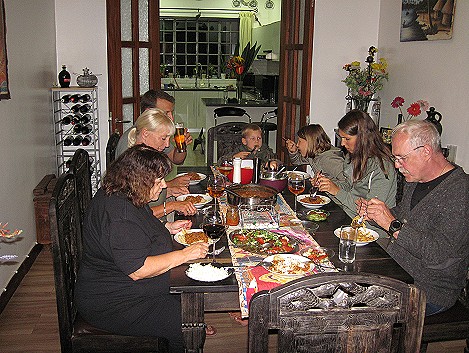 Abendessen bei Freunden in Nairobi