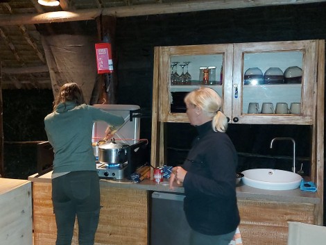 Selbstversorgung in den Leopards Lair Cottages