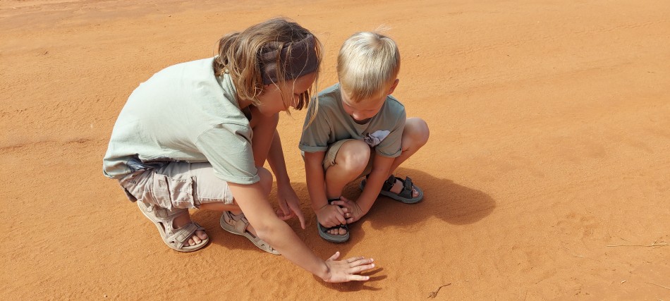 Kindersafari - Spurensuche im Sand der Pisten