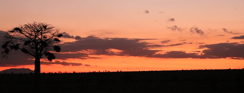 Sonnenuntergang im Lumo Reservat