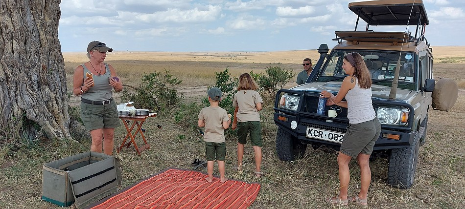 Bushbreakfast in der Wildnis der Masai Mara