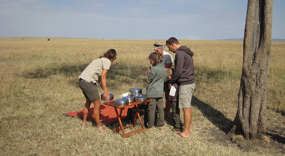 Frühstück im Busch der Masai Mara