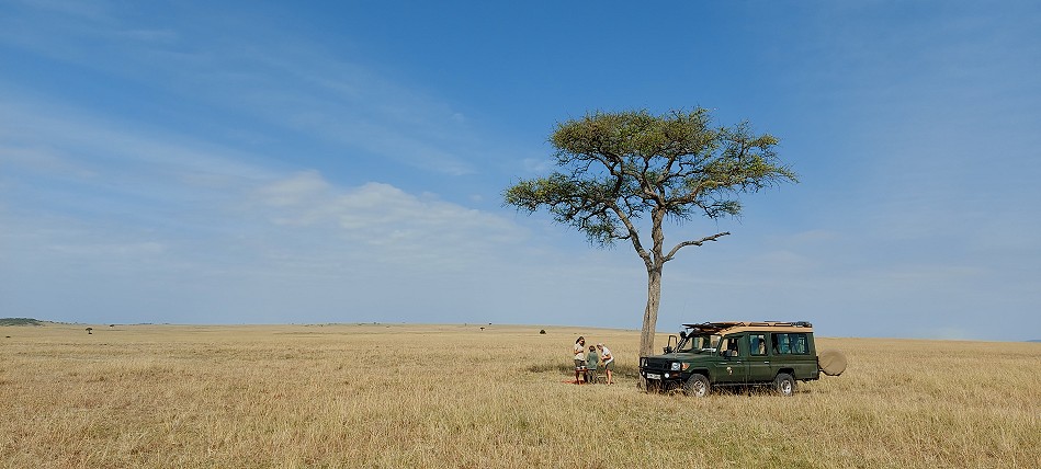 Frühstück im Busch der Masai Mara