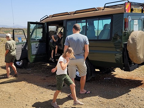 Auf dem Weg in die Masai Mara