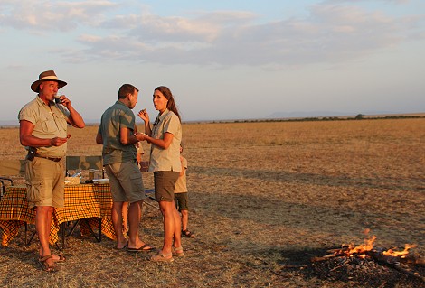 A very special Bush Sundowner in Mara