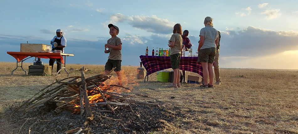 A very special Bush Sundowner in Mara