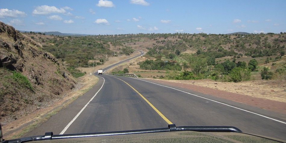 Laikipia County auf dem Weg zum Wilderness River Camp