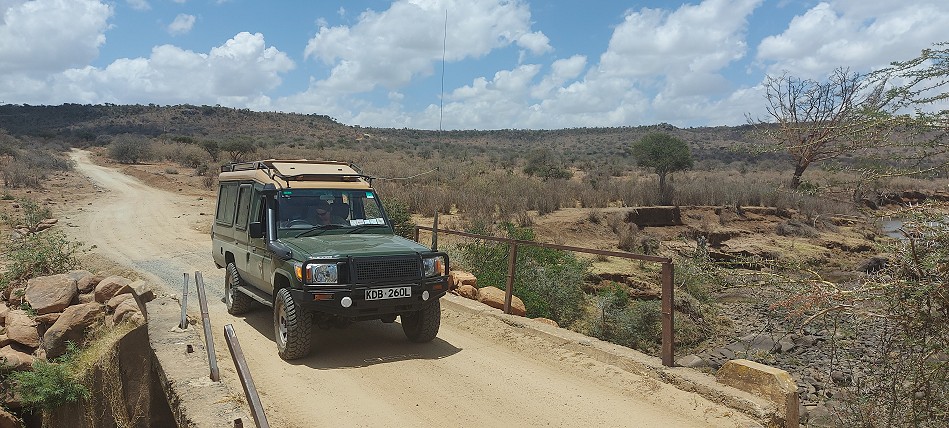 Laikipia County auf dem Weg zum Wilderness River Camp