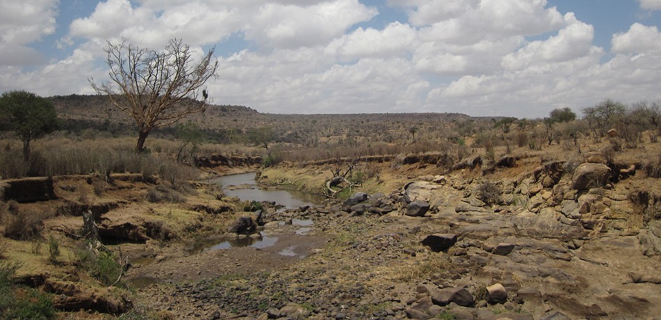 Laikipia County auf dem Weg zum Wilderness River Camp