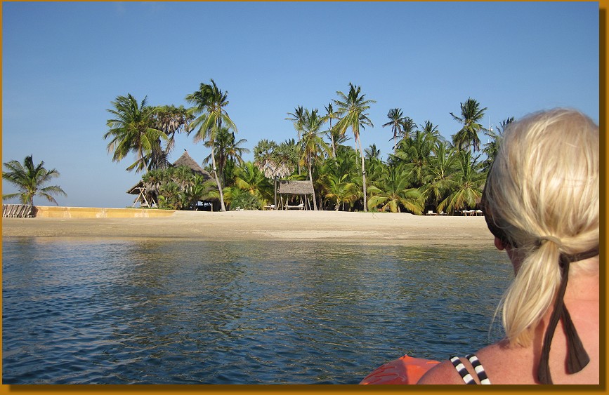 Mit dem Kayak vor Manda Bay, Lamu
