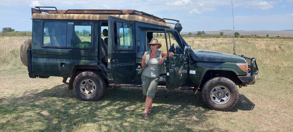 Petra Reinecke auf Safari in der Masai Mara