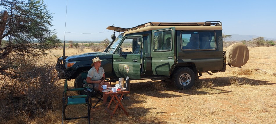 Buschfrühstück in der Masai Mara