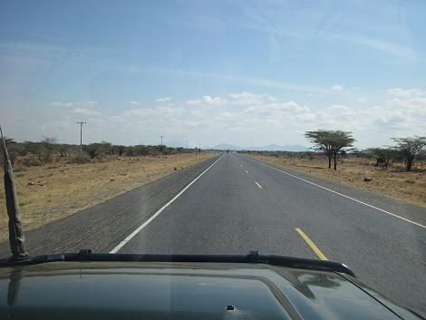 auf dem Weg in zum Samburu Reservat