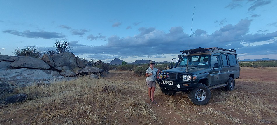 Sundowner im Samburu Reservat