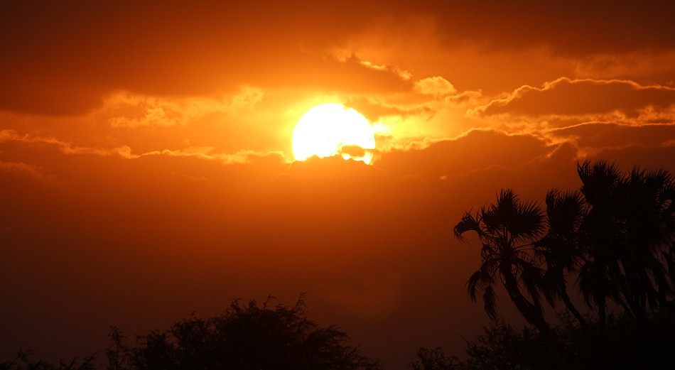 Sonnenuntergang im Samburu