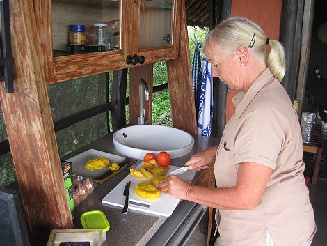 Frühstück im Soroi Leopards Lair Camp