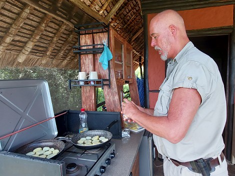 Frühstück im Soroi Leopards Lair Camp