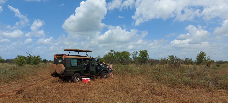 Lunch in der Wildnis des Meru Parks