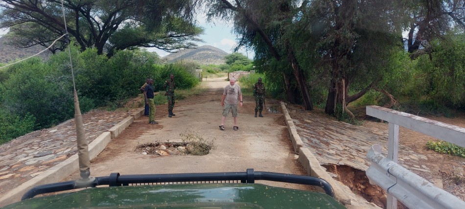 Samburu - Bufalo Springs Brücke, Anfang März 2024