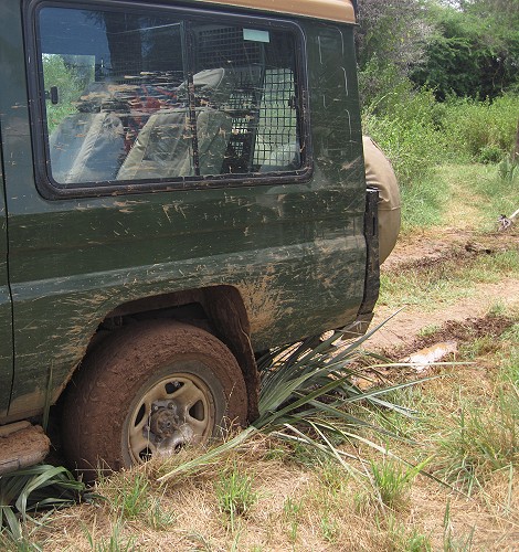 Festgefahren im Samburu Reservat