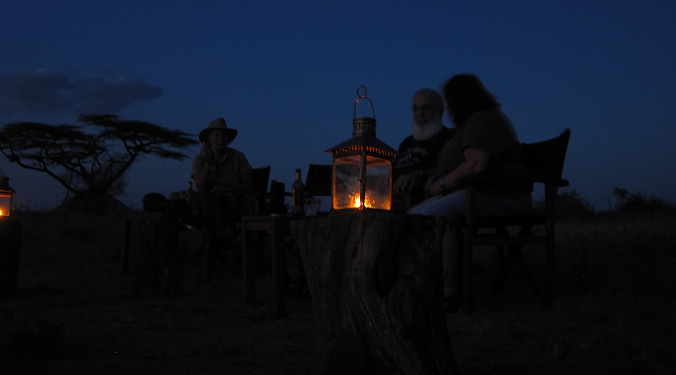 Sundowner im Bush, Soroi Larsens Camp