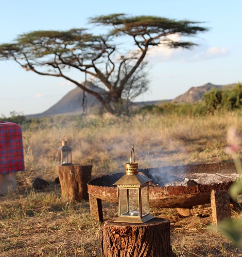 Sundowner im Bush, Soroi Larsens Camp