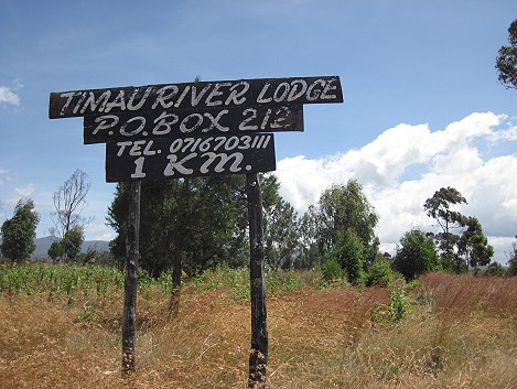Zufahrt zur Timau River Lodge