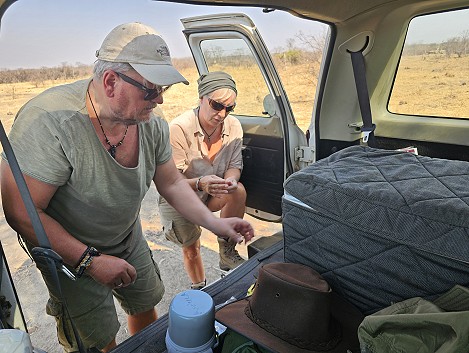 Buschfrühstück im Hwange National Park