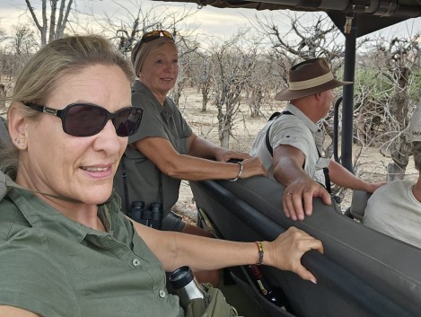 Unterwegs zum ersten Camp im Hwange National Park