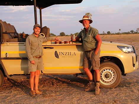 Abschied vom Inzila Mobile Safaris team