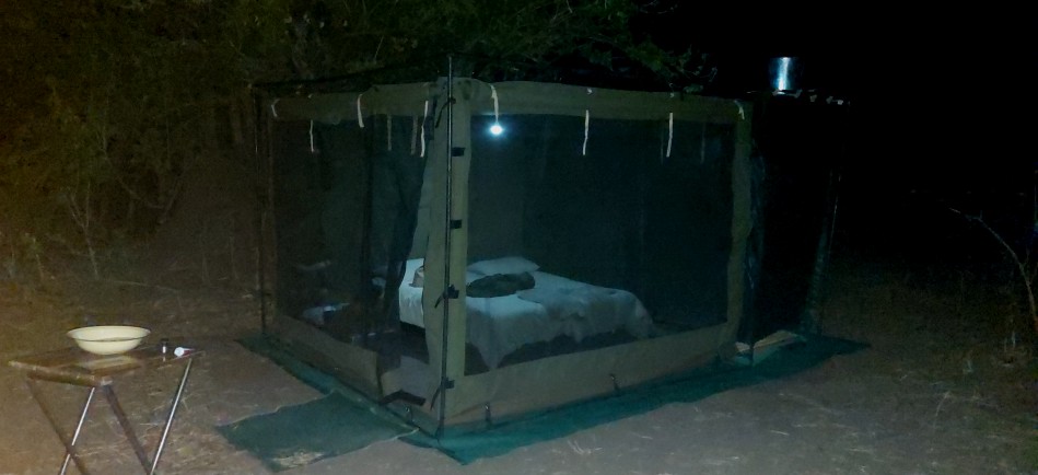 Inzila Safaris, Bush tents