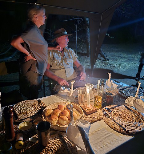 Bush Dinner, Inzila Safaris