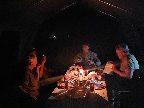 Abends im Camp