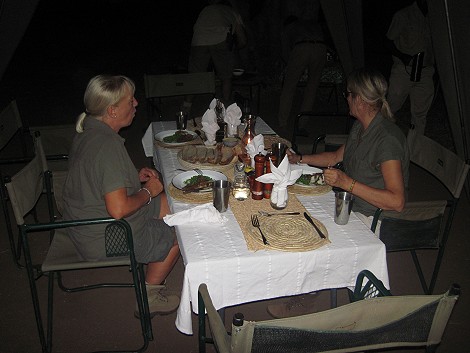 Bush Dinner, Hwange National Park