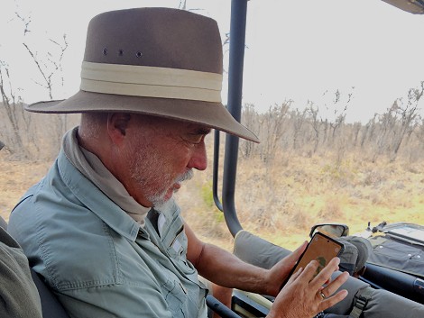 Navigation im Hwange National Park