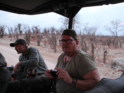 Sundowner im Hwange National Park