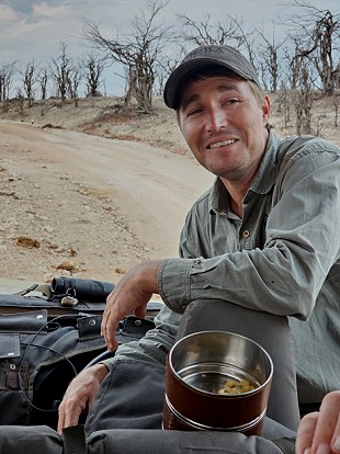 Sundowner im Hwange National Park