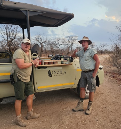 Inzila Walking Safaris, we enjoy the Sundowner