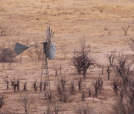 Windrad Wasserpumpe, Hwange Park